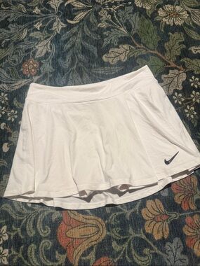 Nike White Women's Circle Skirt with Swoosh Detail